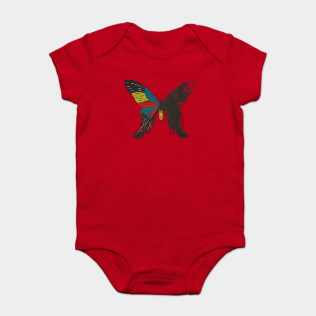 Butterfly: Disintegrated Baby Bodysuit by Sybille